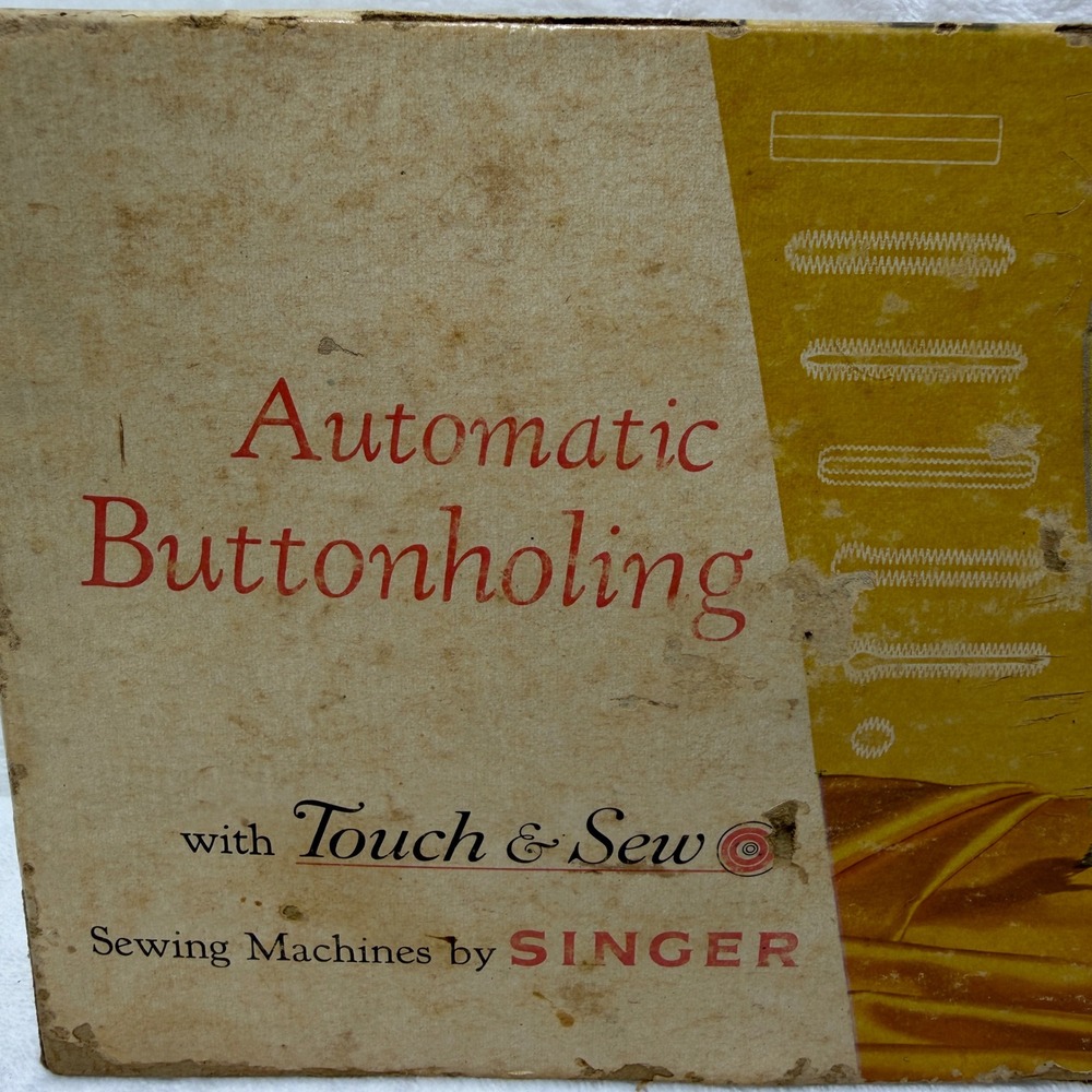 Vintage Singer Fashion Discs Set Touch & Sew Models 620 625 628 Buttonholing - Picture 6 of 8